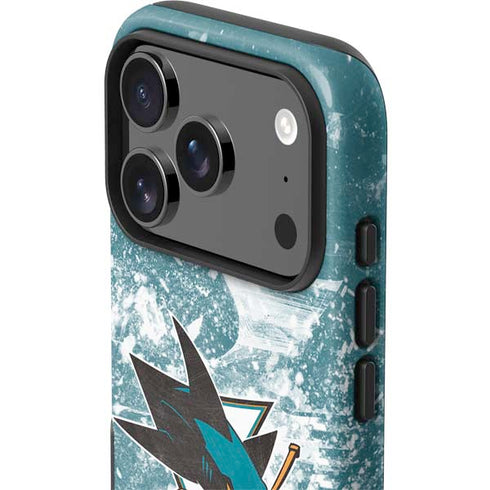NHL San Jose Sharks Frozen iPhone 17 Pro Max Impact Case