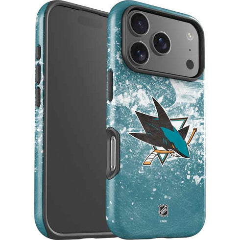 NHL San Jose Sharks Frozen iPhone 17 Pro Max Impact Case