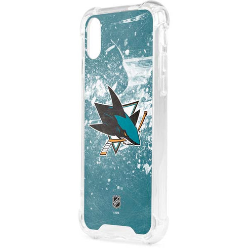 NHL San Jose Sharks Frozen iPhone XS Clear Case