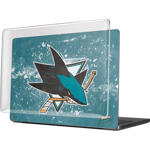 NHL San Jose Sharks Frozen MacBook Pro 14in (2021-24) Case plus Skin
