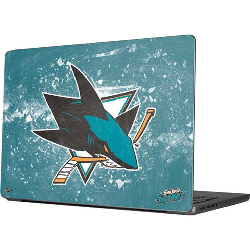 NHL San Jose Sharks Frozen Apple MacBook Pro 14-inch Skin