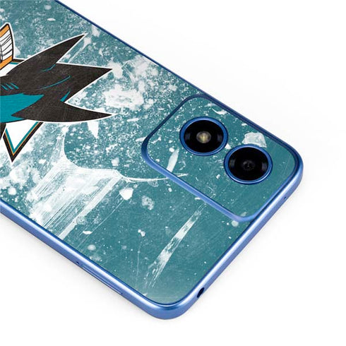 NHL San Jose Sharks Frozen Moto G Play 4G (2024) Skin