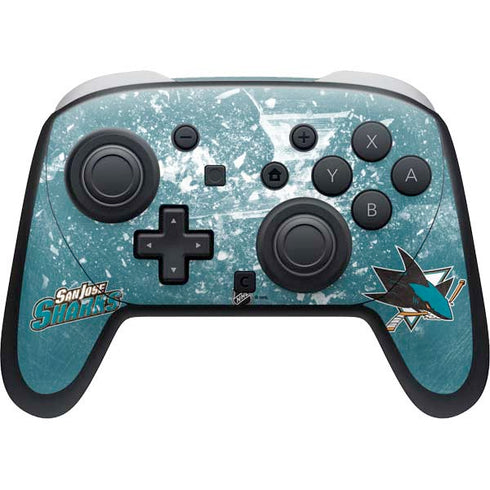 NHL San Jose Sharks Frozen Nintendo Switch 2 (2025) Pro Controller Skin