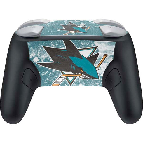 NHL San Jose Sharks Frozen Nintendo Switch 2 (2025) Pro Controller Skin