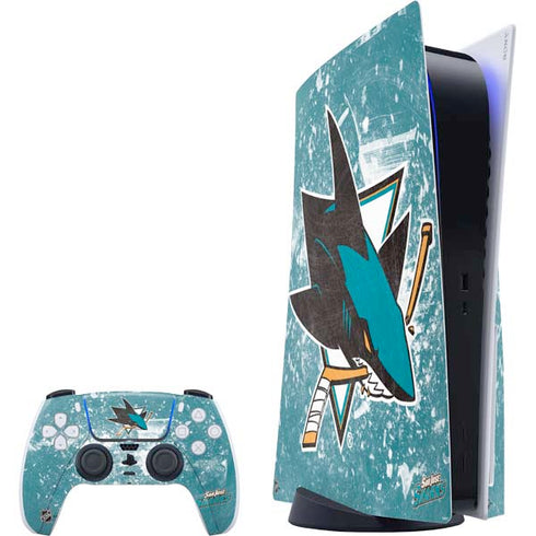 NHL San Jose Sharks Frozen PlayStation PS5 Skins