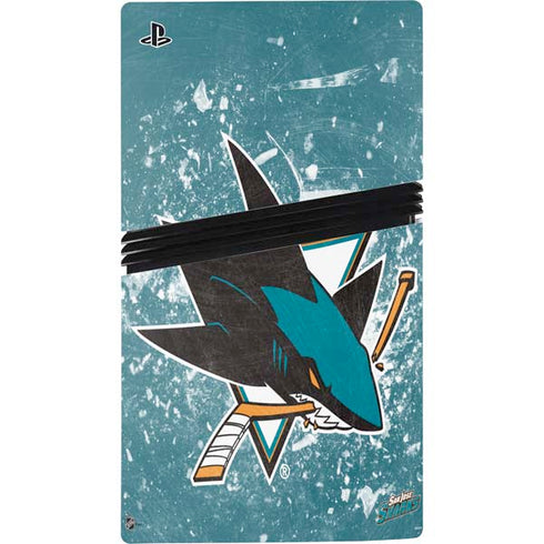 NHL San Jose Sharks Frozen PS5 Pro Console Skin
