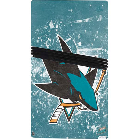 NHL San Jose Sharks Frozen PS5 Pro Console Skin