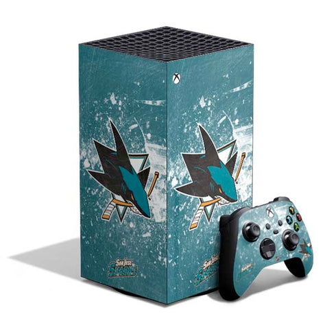 NHL San Jose Sharks Frozen XBox Series X Digital Edition Bundle Skin