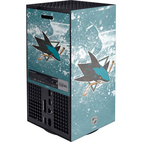 NHL San Jose Sharks Frozen XBox Series X Digital Edition Console Skin