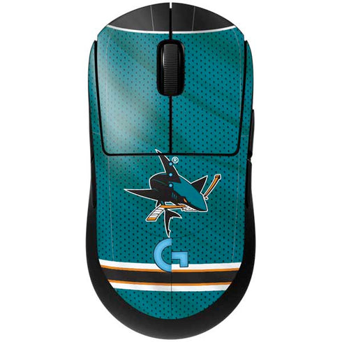 NHL San Jose Sharks Home Jersey G Pro Wireless Gaming Mouse Skin