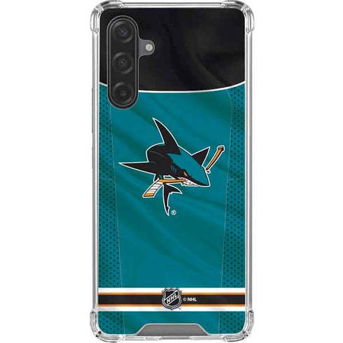 NHL San Jose Sharks Home Jersey Galaxy A17 Clear Case