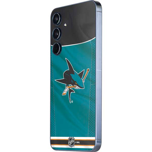 NHL San Jose Sharks Home Jersey Galaxy A35 5G Skin