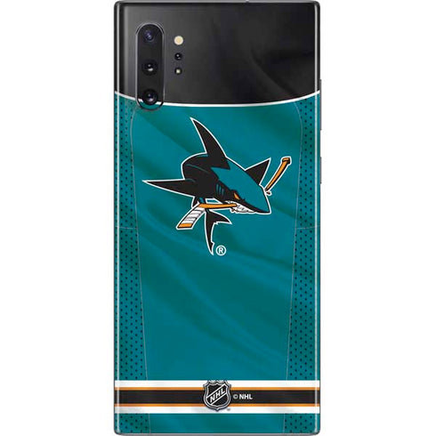 NHL San Jose Sharks Home Jersey Galaxy Note 10 Plus Skin