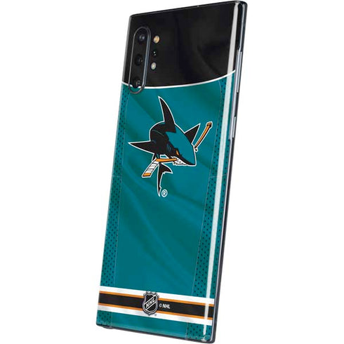 NHL San Jose Sharks Home Jersey Galaxy Note 10 Plus Skin
