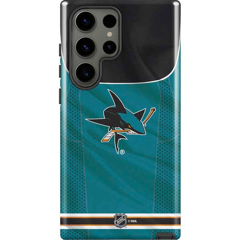 NHL San Jose Sharks Home Jersey Galaxy S23 Ultra Pro Case