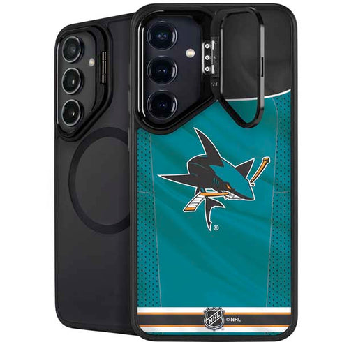 NHL San Jose Sharks Home Jersey Galaxy S24 FE Kickstand Case