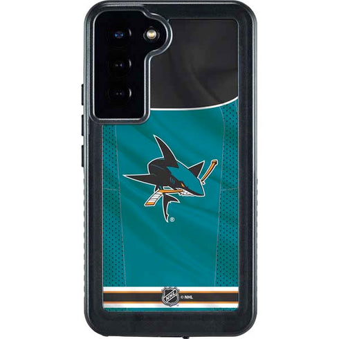 NHL San Jose Sharks Home Jersey Galaxy S24 Plus Waterproof Case