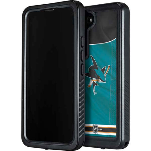 NHL San Jose Sharks Home Jersey Galaxy S24 Plus Waterproof Case