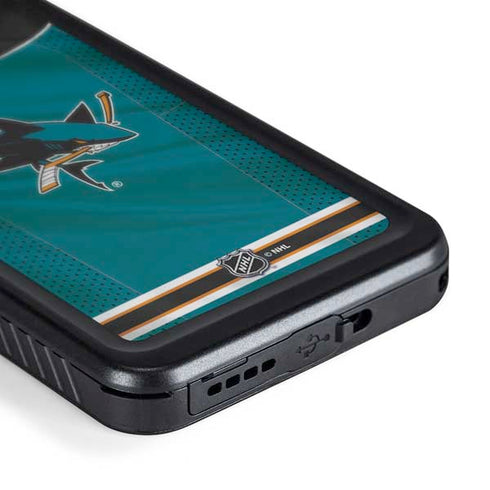 NHL San Jose Sharks Home Jersey Galaxy S24 Plus Waterproof Case