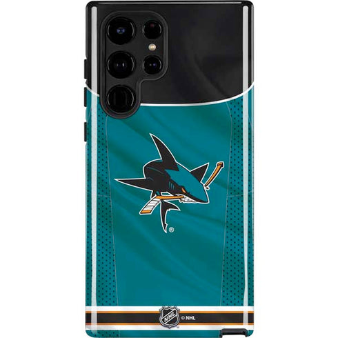 NHL San Jose Sharks Home Jersey Galaxy Cases