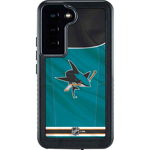 NHL San Jose Sharks Home Jersey Galaxy S24 Waterproof Case