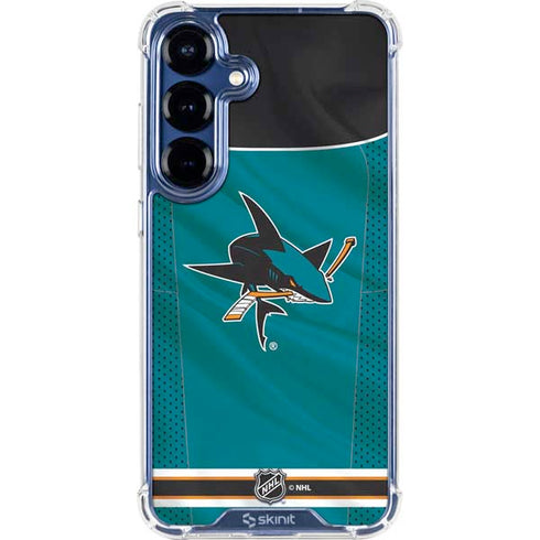 NHL San Jose Sharks Home Jersey Galaxy S25 Clear Case