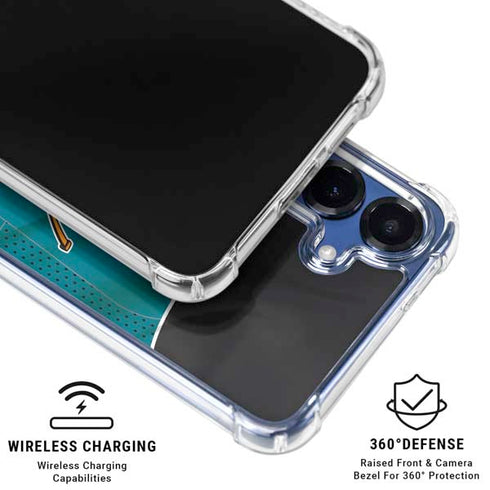 NHL San Jose Sharks Home Jersey Galaxy S25 Plus Clear Case