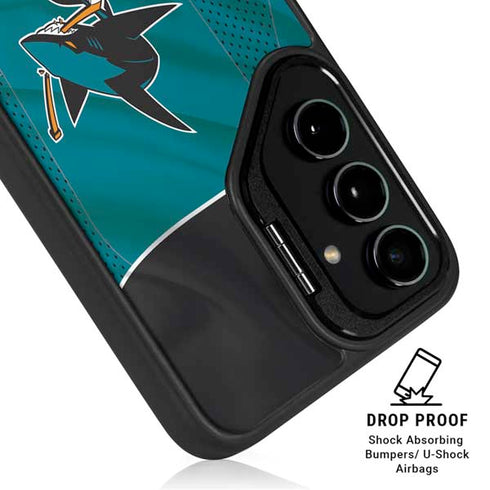 NHL San Jose Sharks Home Jersey Galaxy S26 Kickstand Case