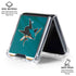 NHL San Jose Sharks Home Jersey Galaxy Z Flip6 Clear Case