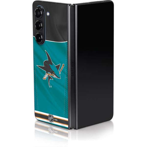 NHL San Jose Sharks Home Jersey Galaxy Z Fold5 5G Skin