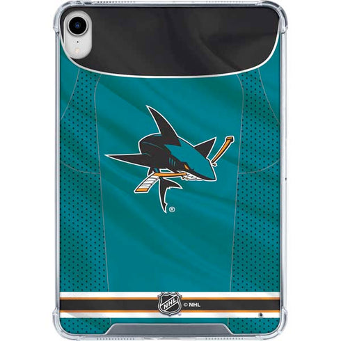 NHL San Jose Sharks Home Jersey iPad 11th Gen (2025) Clear Case
