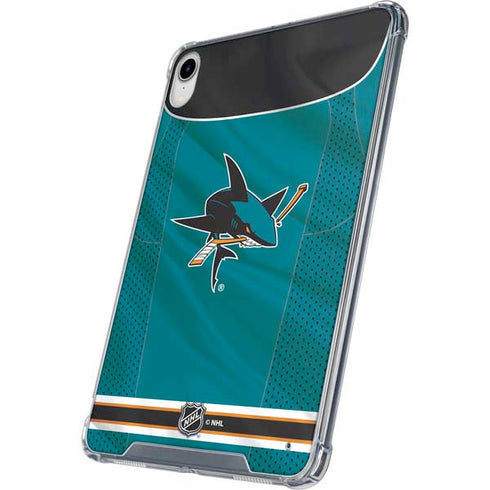 NHL San Jose Sharks Home Jersey iPad 11th Gen (2025) Clear Case