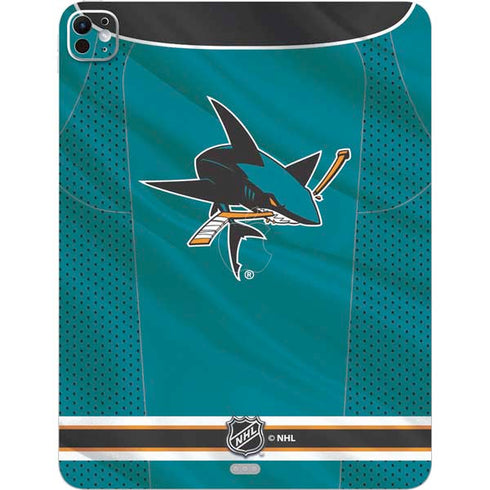 NHL San Jose Sharks Home Jersey iPad Pro 13in M4 (2024) Skin