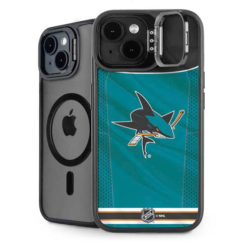 NHL San Jose Sharks Home Jersey iPhone 15 Kickstand Case
