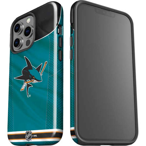 NHL San Jose Sharks Home Jersey iPhone 15 Pro Impact Case
