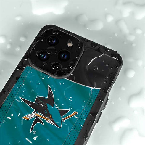 NHL San Jose Sharks Home Jersey iPhone 15 Pro Waterproof Case