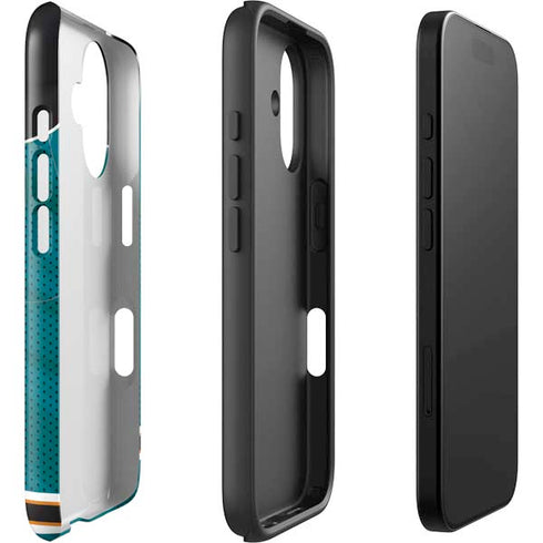 NHL San Jose Sharks Home Jersey iPhone 16 Impact Case