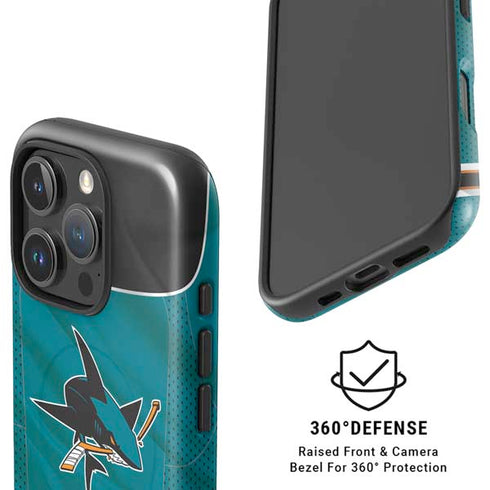 NHL San Jose Sharks Home Jersey iPhone 16 Pro Magsafe Impact Case