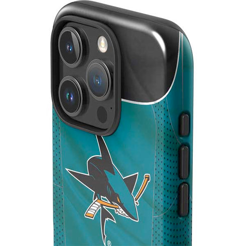 NHL San Jose Sharks Home Jersey iPhone 16 Pro Max Impact Case