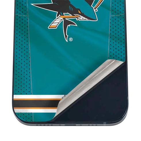 NHL San Jose Sharks Home Jersey iPhone 16 Skin
