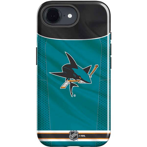 NHL San Jose Sharks Home Jersey iPhone 16e Impact Case