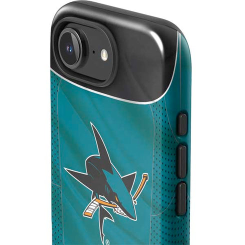 NHL San Jose Sharks Home Jersey iPhone 16e Impact Case