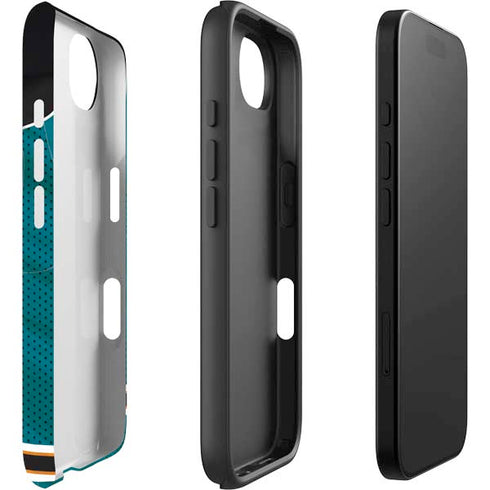 NHL San Jose Sharks Home Jersey iPhone 16e Impact Case