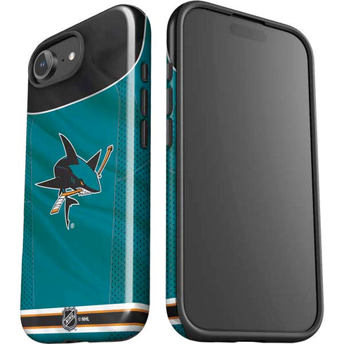 NHL San Jose Sharks Home Jersey iPhone 16e Impact Case