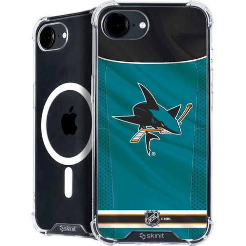 NHL San Jose Sharks Home Jersey iPhone 16e MagSafe Case