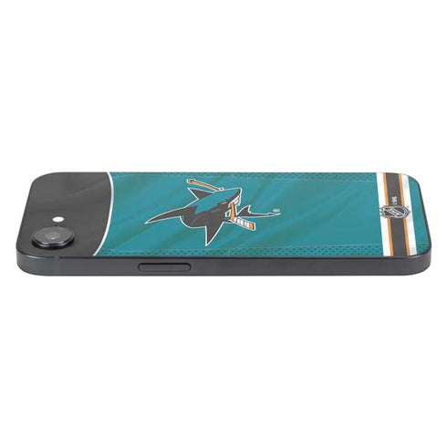 NHL San Jose Sharks Home Jersey iPhone 16e Skin