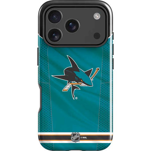 NHL San Jose Sharks Home Jersey iPhone 18 Pro Impact Case