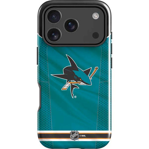 NHL San Jose Sharks Home Jersey iPhone 18 Pro Max Impact Case