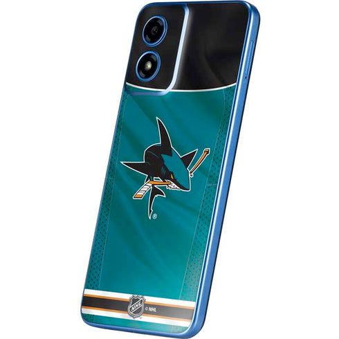NHL San Jose Sharks Home Jersey Moto G Play 4G (2024) Skin