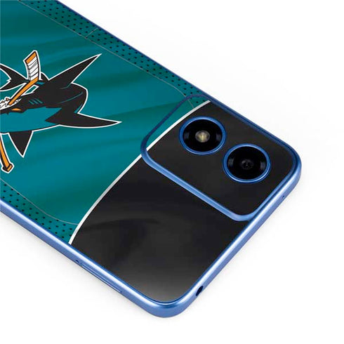 NHL San Jose Sharks Home Jersey Moto G Play 4G (2024) Skin